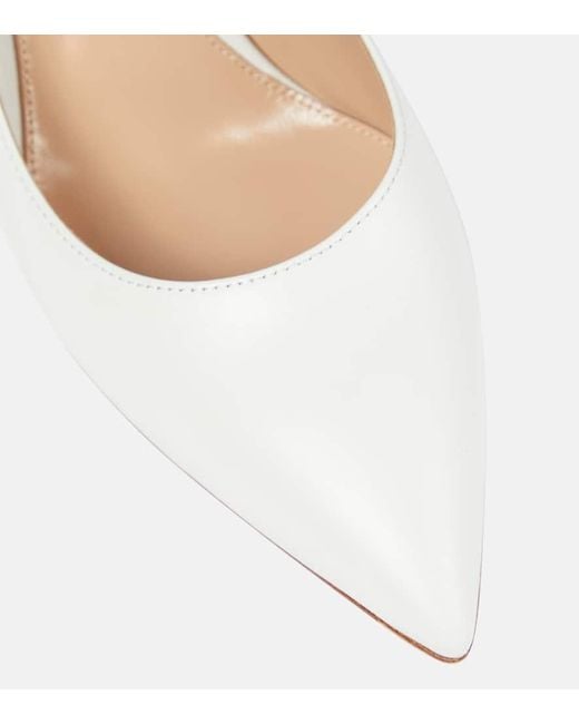 Gianvito Rossi White Gianvito 70 Leather Pumps
