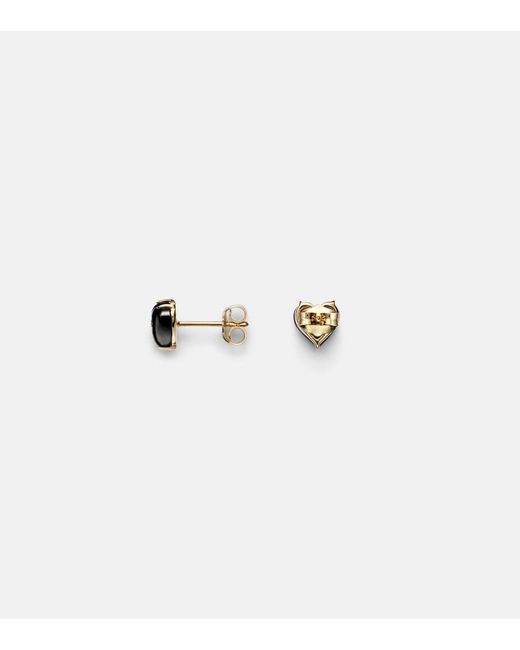 Sydney Evan Black 14Kt Earrings With Diamonds And Onyx