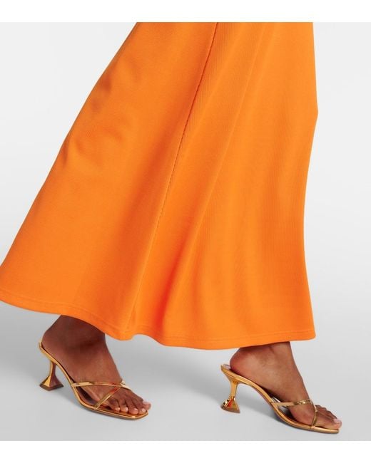 Christopher Esber Orange Open Twist Maxi Dress