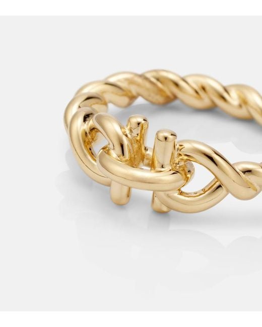 Ferragamo White Vergoldeter Ring