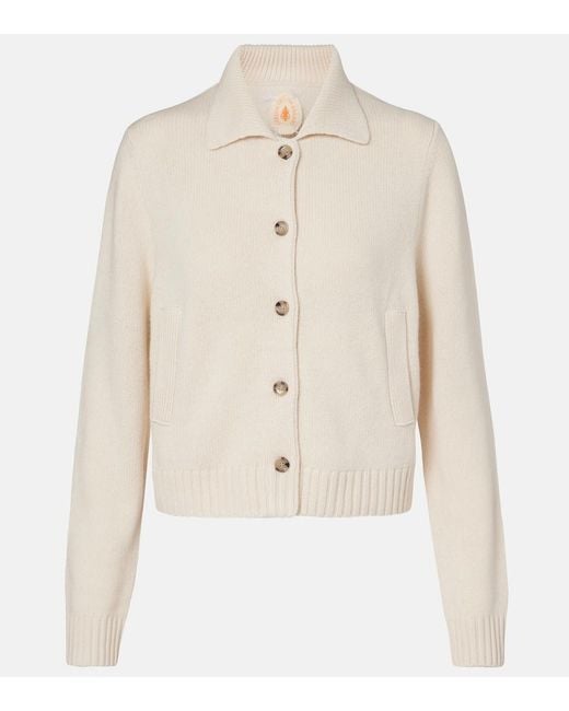 Jardin Des Orangers Natural Wool And Cashmere Cardigan