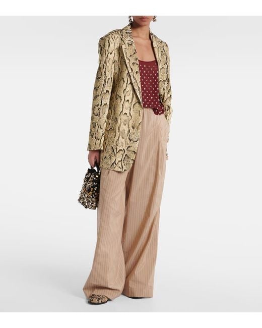Dries Van Noten Red Verziertes Top
