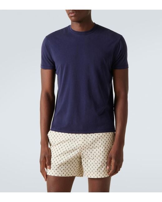 Tom Ford Blue Jersey T-Shirt for men