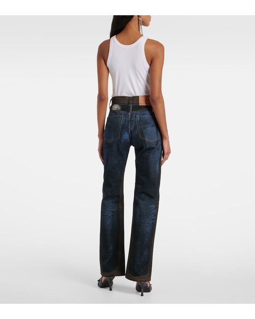 Y. Project Blue Printed Straight Jeans