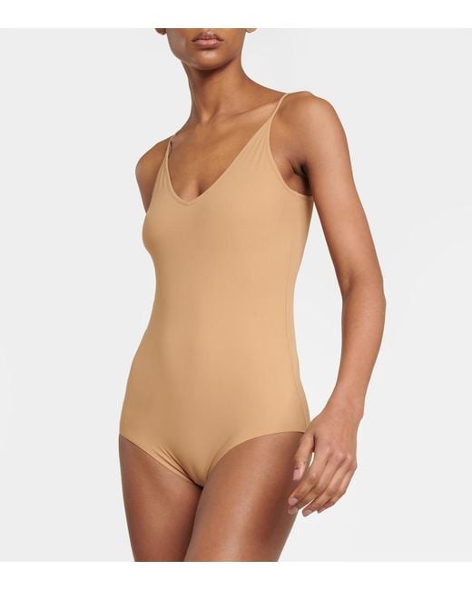 Jil Sander Brown Jersey Bodysuit