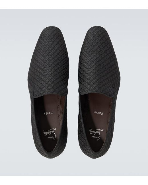 Mocassins Dandelion En Jacquard Christian Louboutin pour homme en coloris Black