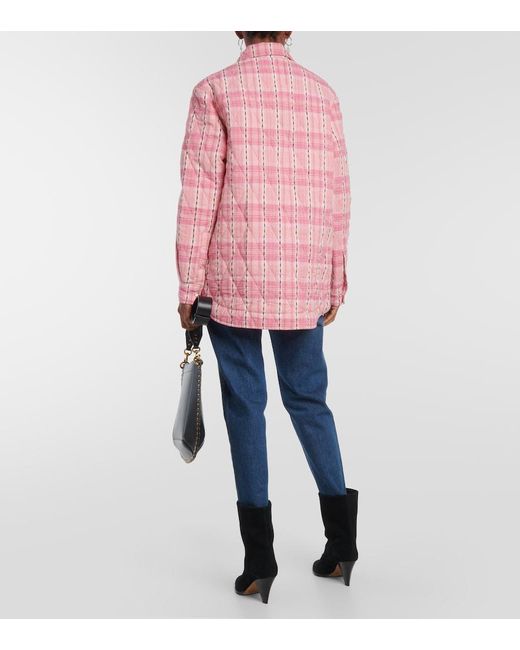 Isabel Marant Pink Mysen Cotton Shirt Jacket
