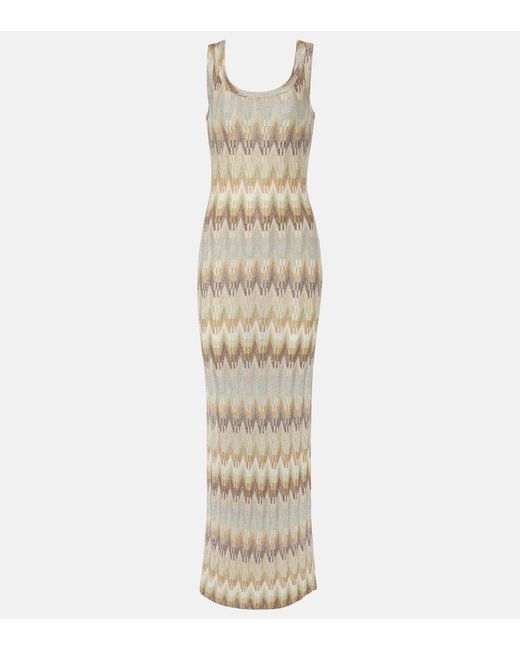 Missoni Metallic Knit Maxi Dress