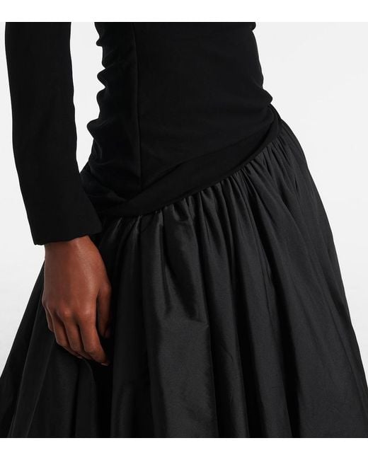 Marmar Halim Black Draped Gown