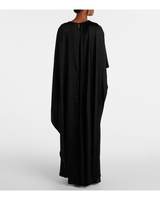 Jonathan Simkhai Black Izel Satin Gown