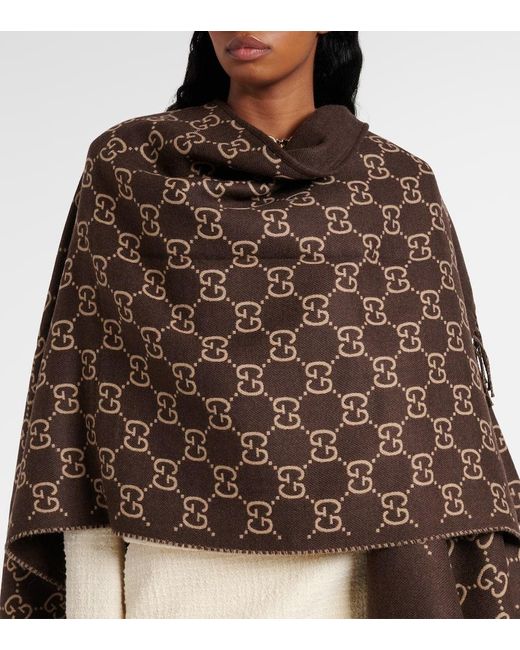 gucci gg jacquard shawl
