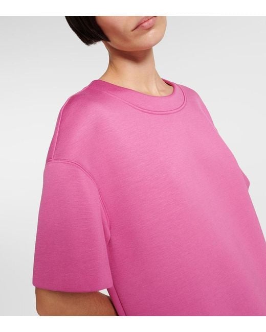 Max Mara Califfo Jersey Midi Dress in Pink | Lyst Canada