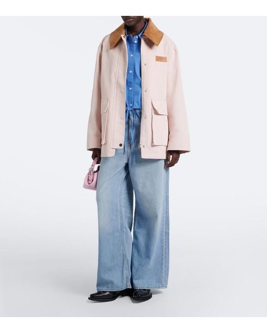 Ganni Pink Canvas Jacket