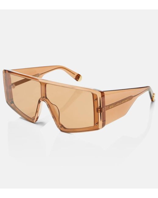 Stella McCartney Natural Runway Flat-Top Sunglasses