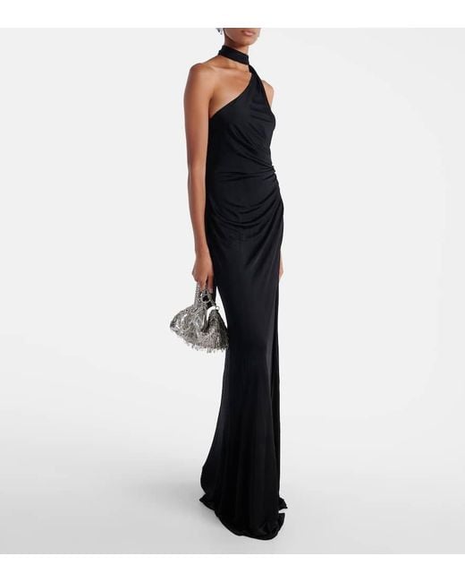 Jimmy Choo White Clutch Callie Mini Aus Satin Mit Pailletten