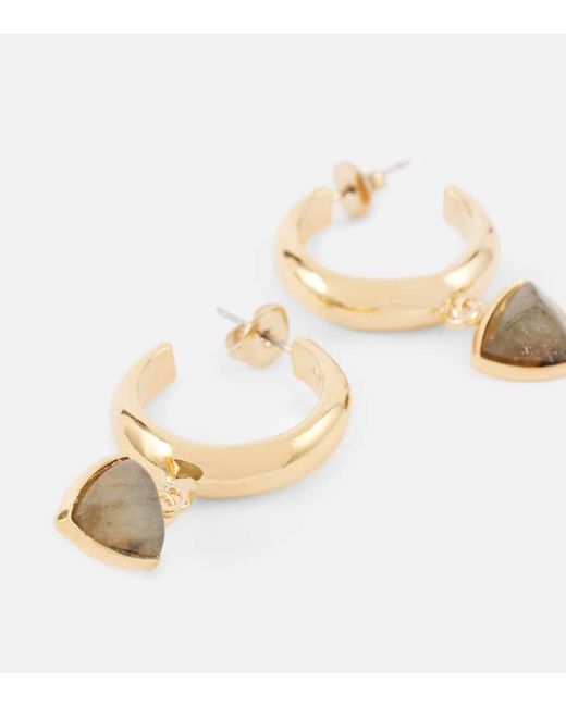 Pendientes De Aro Adornados Isabel Marant de color Metallic