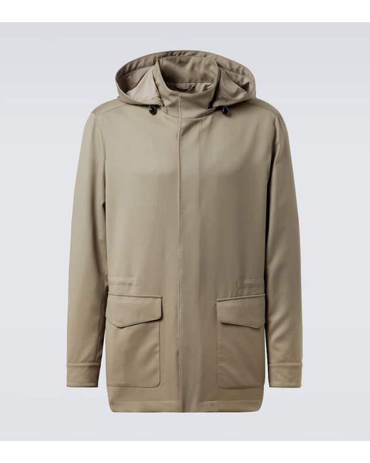 Thom Sweeney Green Wool Field Jacket for men