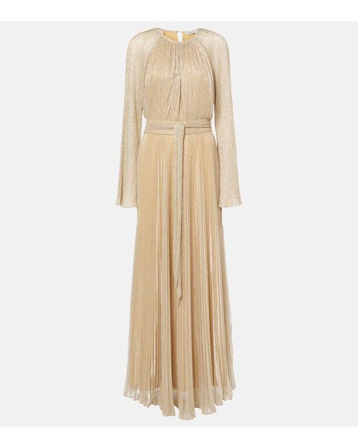 Jonathan Simkhai Natural Pleated Gown