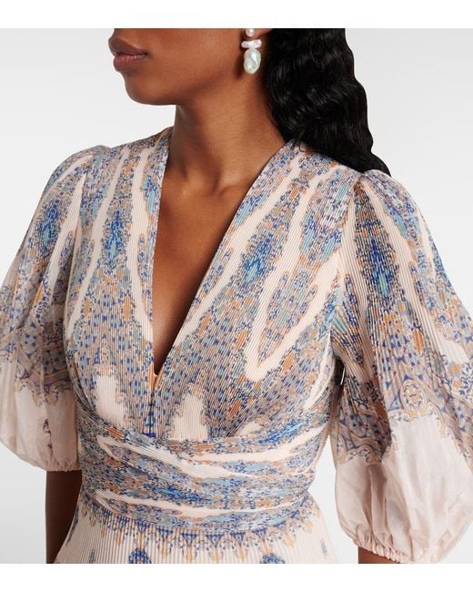 Mini-robe imprimée Zimmermann en coloris White