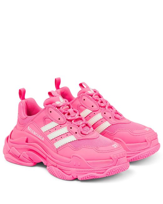 X Adidas zapatillas Triple S de Balenciaga de color Rosa | Lyst