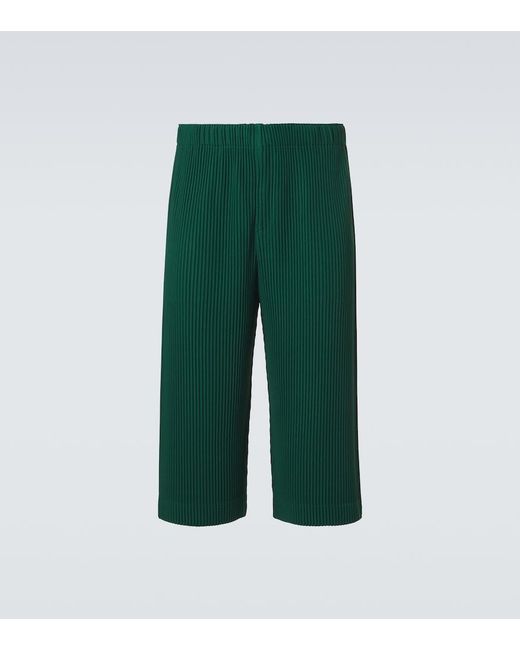 Homme Plissé Issey Miyake Green Monthly Colors: May Pleated Straight Pants for men
