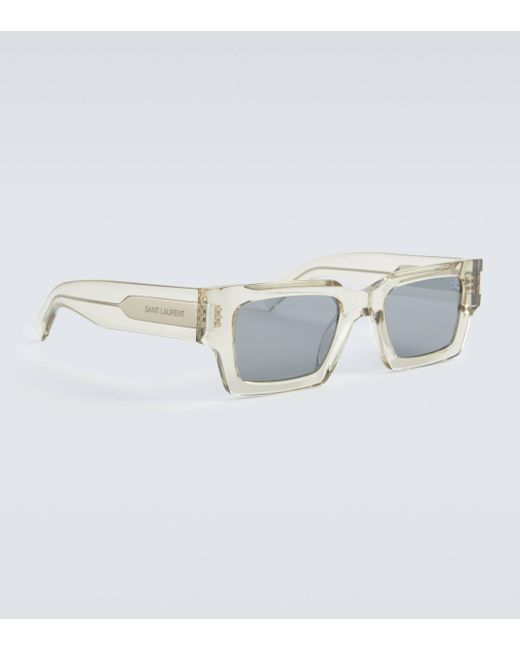 Saint Laurent Blue Sl 572 Square Sunglasses for men