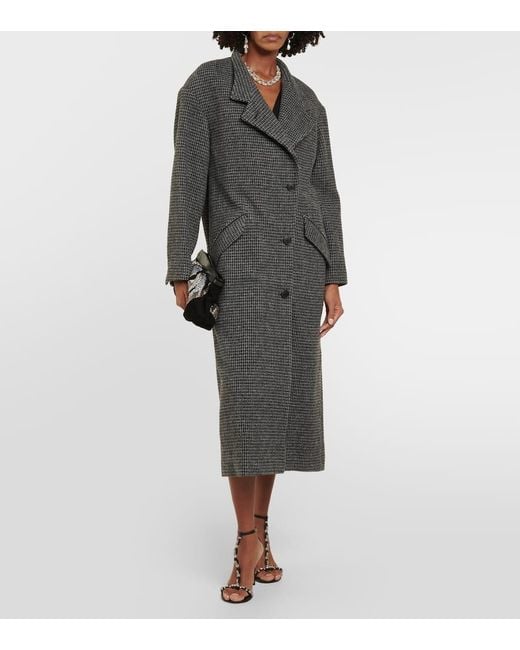 Isabel Marant Black Mantel Sabine Aus Wolle