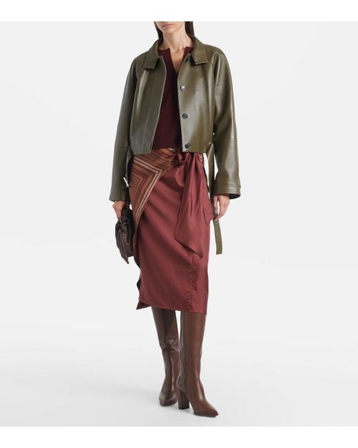 Gianvito Rossi Brown Lyell 85 Leather Boots