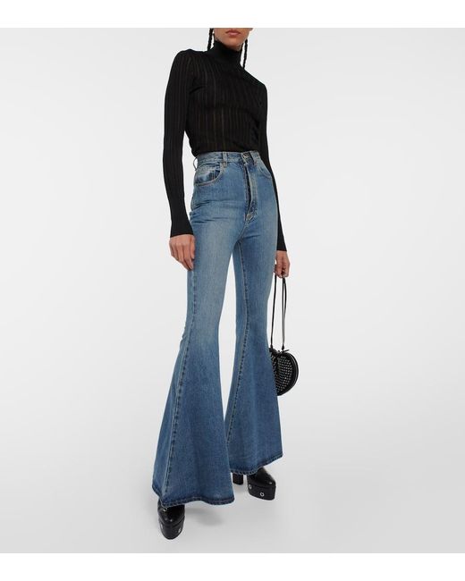 Alaïa Black Crinoline Turtleneck Sweater