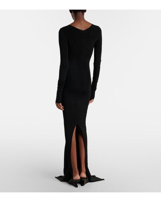 Rick Owens Black Temple Gown