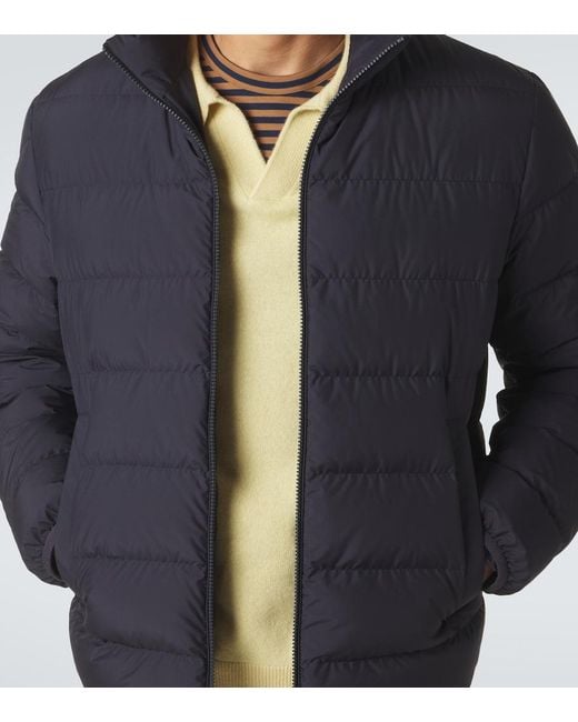 Moncler Blue Baudinet Down Jacket for men