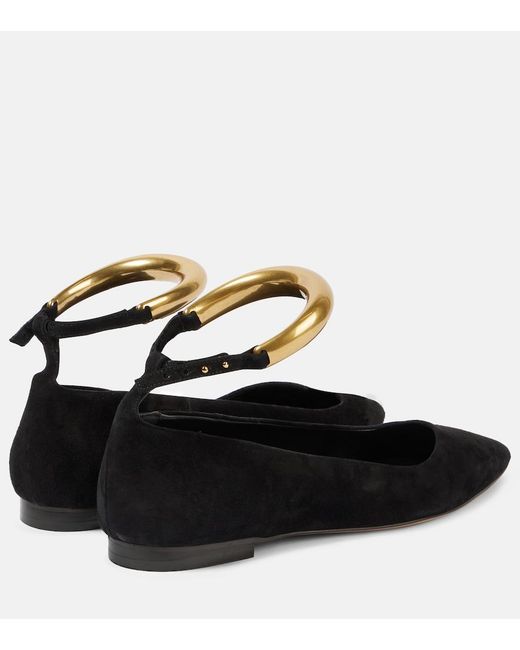 Isabel Marant Black Leanor Ballerina Flats