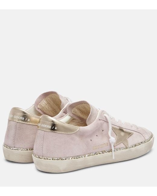 Baskets Super Star En Daim Golden Goose Deluxe Brand en coloris Pink