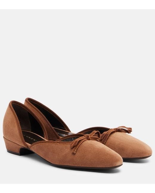 Herbert Levine Brown 24/7 Suede Ballet Flats