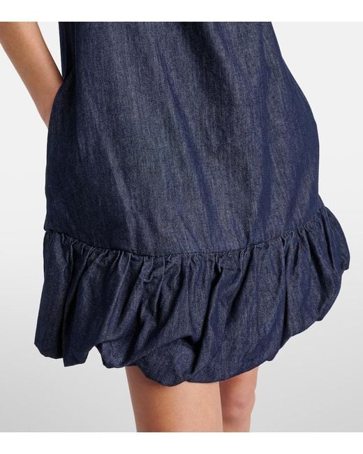 Dries Van Noten Blue Denim Minidress
