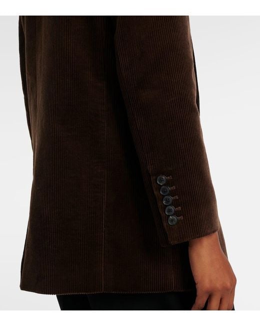 Nili Lotan Brown Blazer Diane Aus Baumwoll-Cord