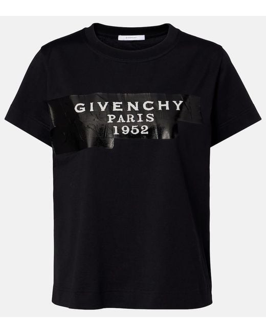 Givenchy Black T-Shirt Aus Baumwoll-Jersey