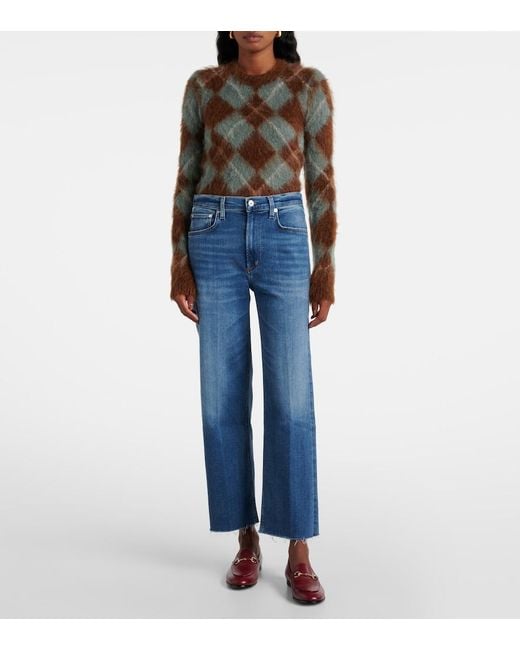 Citizens of Humanity Blue Palma High-Rise Straight Jeans