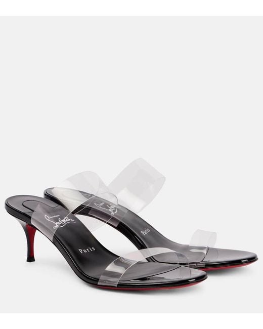 Christian Louboutin White Just Nothing 55 Pvc Sandals