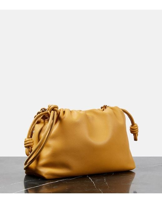 Loewe Orange Clutch Flamenco Aus Leder