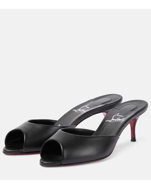 Christian Louboutin Black Me Dolly Leather Mules