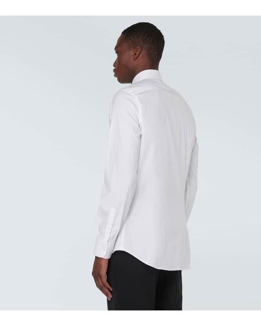 Prada Oversize-Hemd Aus Baumwolle in White für Herren