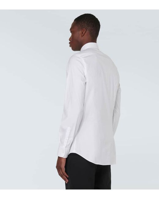 Prada Hemd aus Popeline in White für Herren