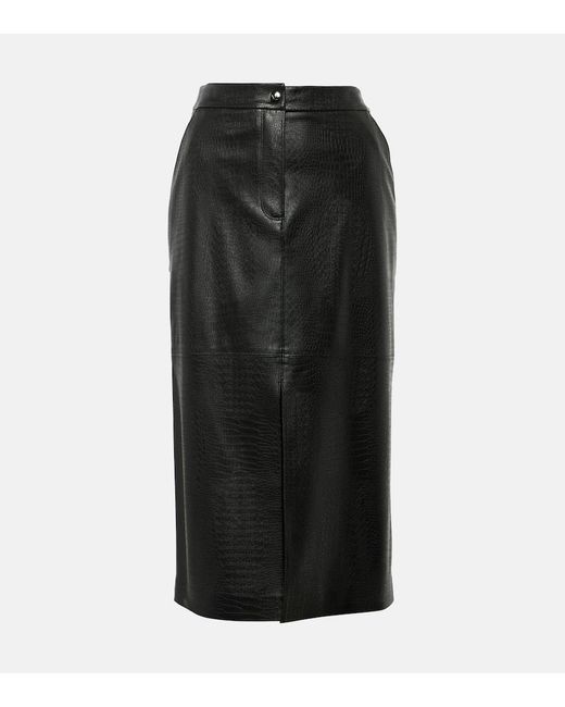 Max Mara Black Ethel Midi Skirt