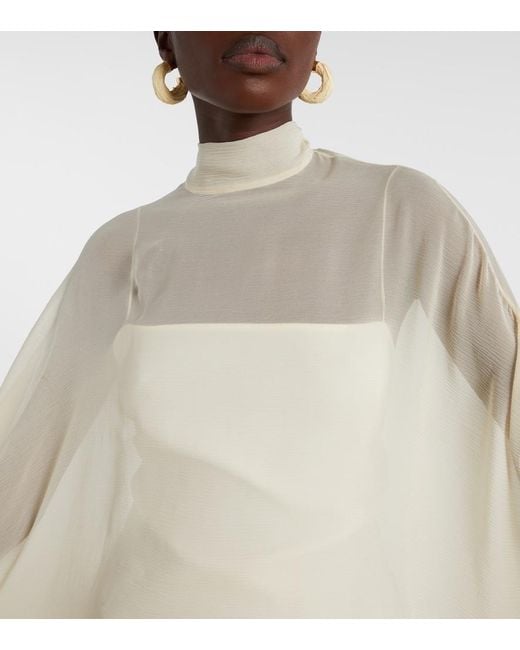 ‎Taller Marmo Natural Vegas Spirito Silk Minidress