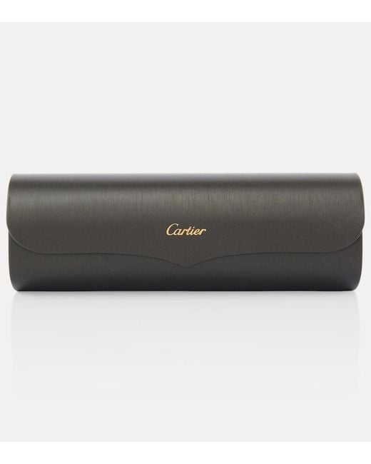 Cartier Brown Panthere De Cartier Square Sunglasses