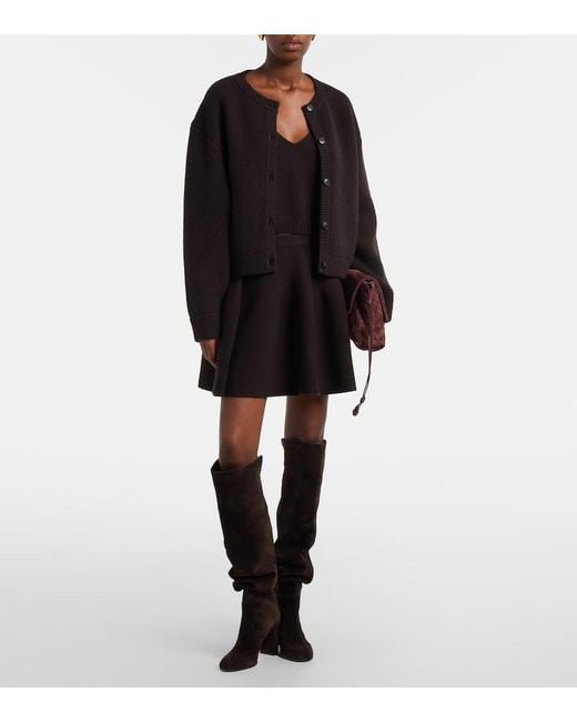 Lisa Yang Black Violia Cashmere Crop Top