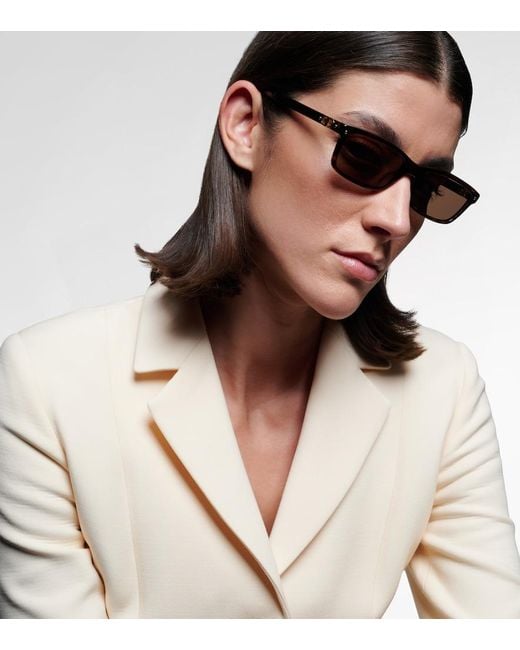 Dior Brown Petit Cd S1I Square Sunglasses
