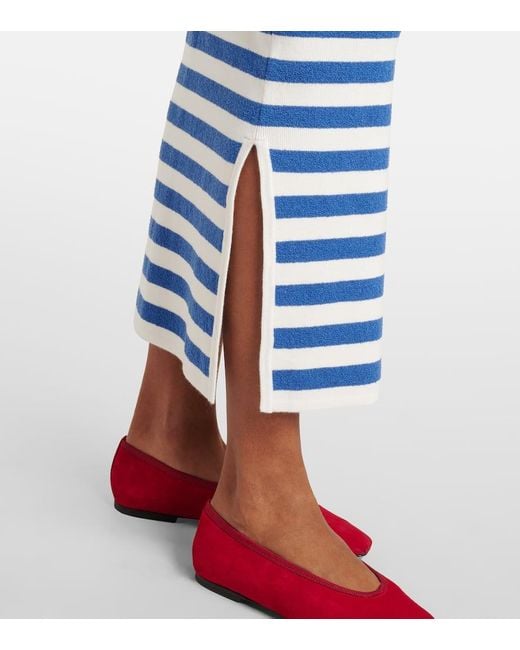 Falda Tubo Ari A Rayas Posse de color Blue