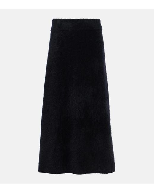 Lisa Yang Black Midirock Asta Aus Kaschmir